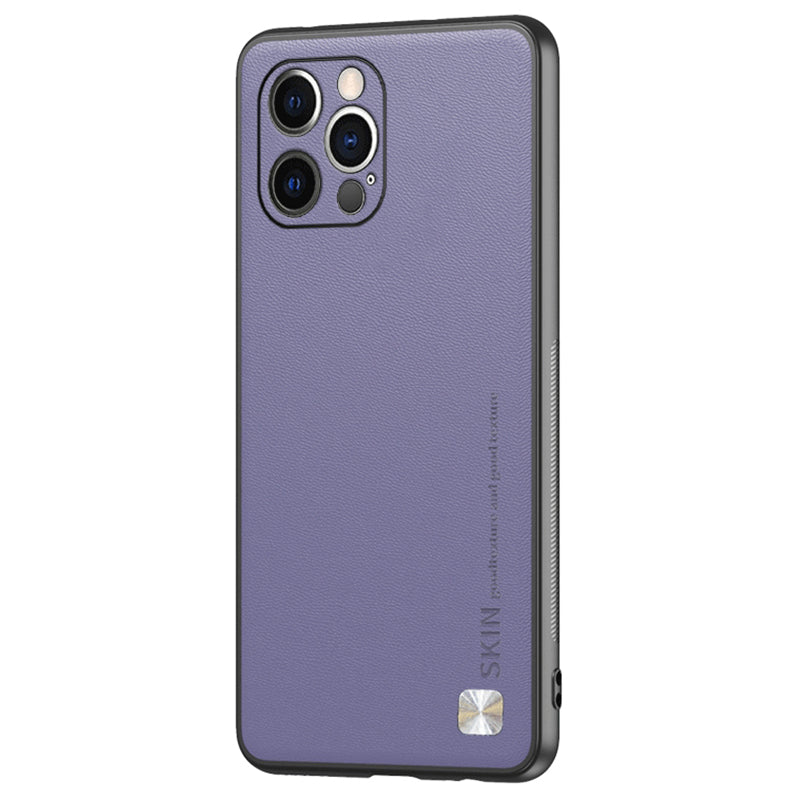 Pouzdro odolné proti nárazu pro iPhone 13 Pro Max 6,7palcový PU kožený kryt PC+TPU na telefon s kovovým dekorem Pouzdro odolné proti nárazu pro iPhone 13 Pro Max 6,7palcový PU kožený kryt PC+TPU na telefon s kovovým dekorem